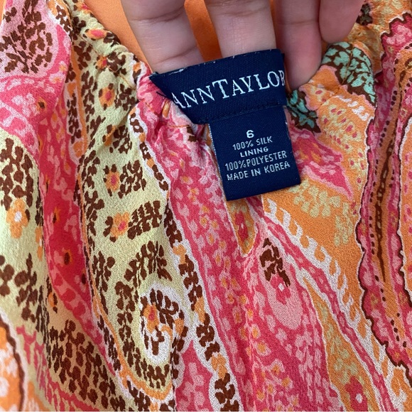 Ann Taylor midi paisley dress - Picture 3 of 5